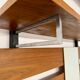 Scandinavian design teak wall unit with entrance door from the 70s