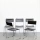 Chaises de salle à manger en cuir par Giandomenico Belotti pour Alias