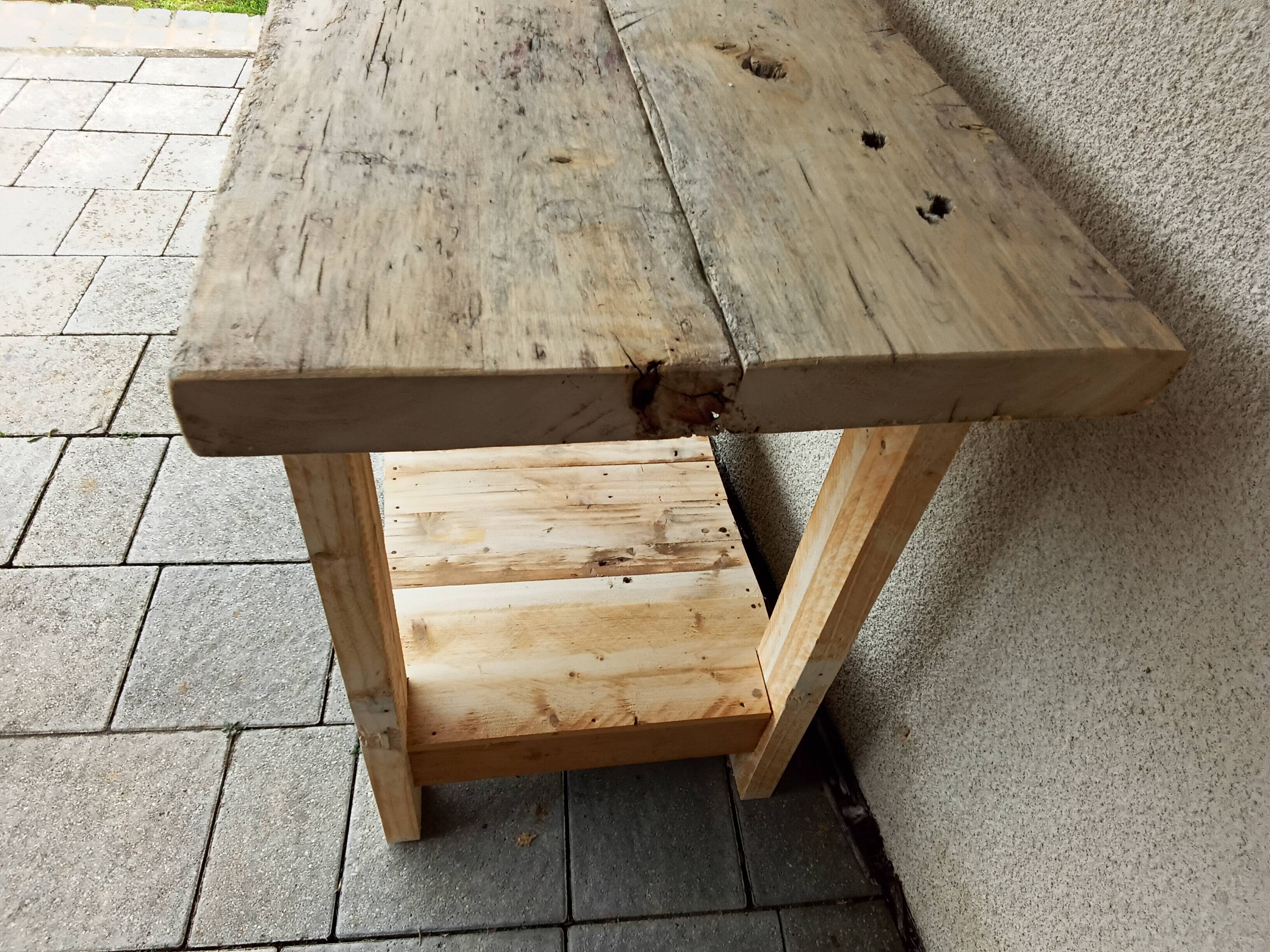 Wooden workbench