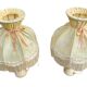 Two vintage alabaster bedside lamps