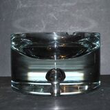 Cendrier design en verre soufflé krosno poland art verrier pologne