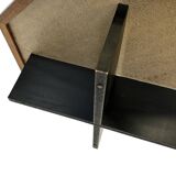 Table basse vintage design octogone années 1970 octogone wengé