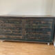 Wooden printing marble and cast iron top