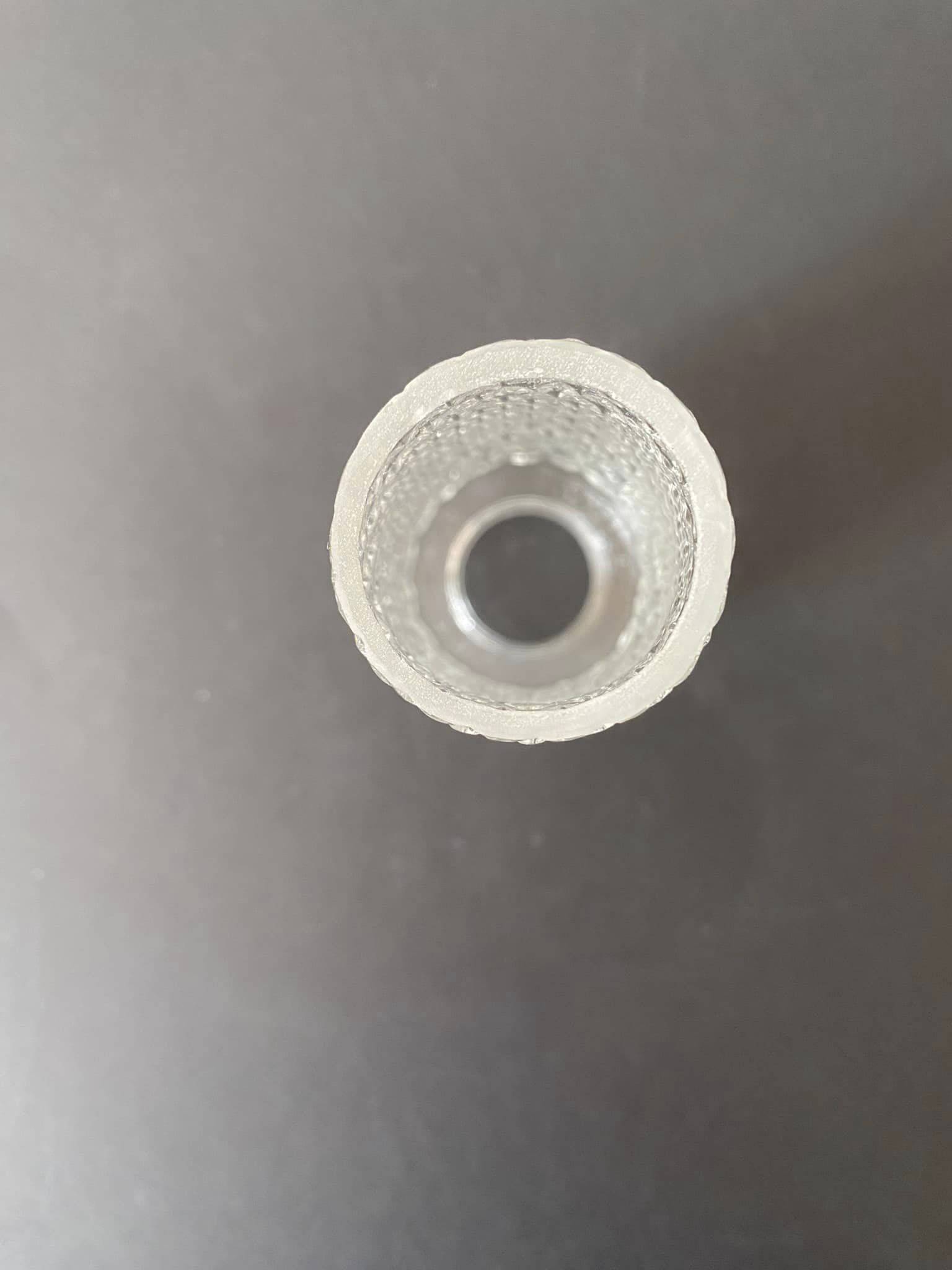Worked transparent glass tulip (4 available)