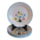 6 flat plates from the 50s Salins model Jocelyne