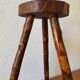 Brutalist wooden stools from the 60s