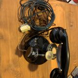 Burgunder column phone in bakelite