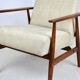 Armchair 'Lis', 1970s beige design by Henryk Lis