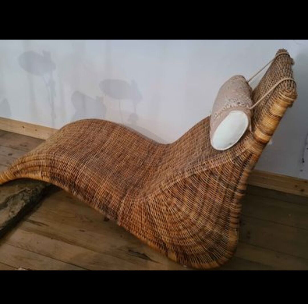 Rattan armchair