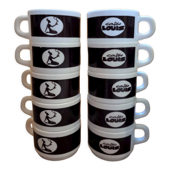 Cups and sub-cups "Cafés Louis"