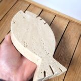 Empty ashtray travertine marble pocket 1970