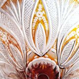 Bohemian glass vase. Czech Republic 1980s.