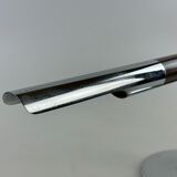 60s 70s table lamp Ingo Maurer Gulp tube lamp chrome metal Space Age