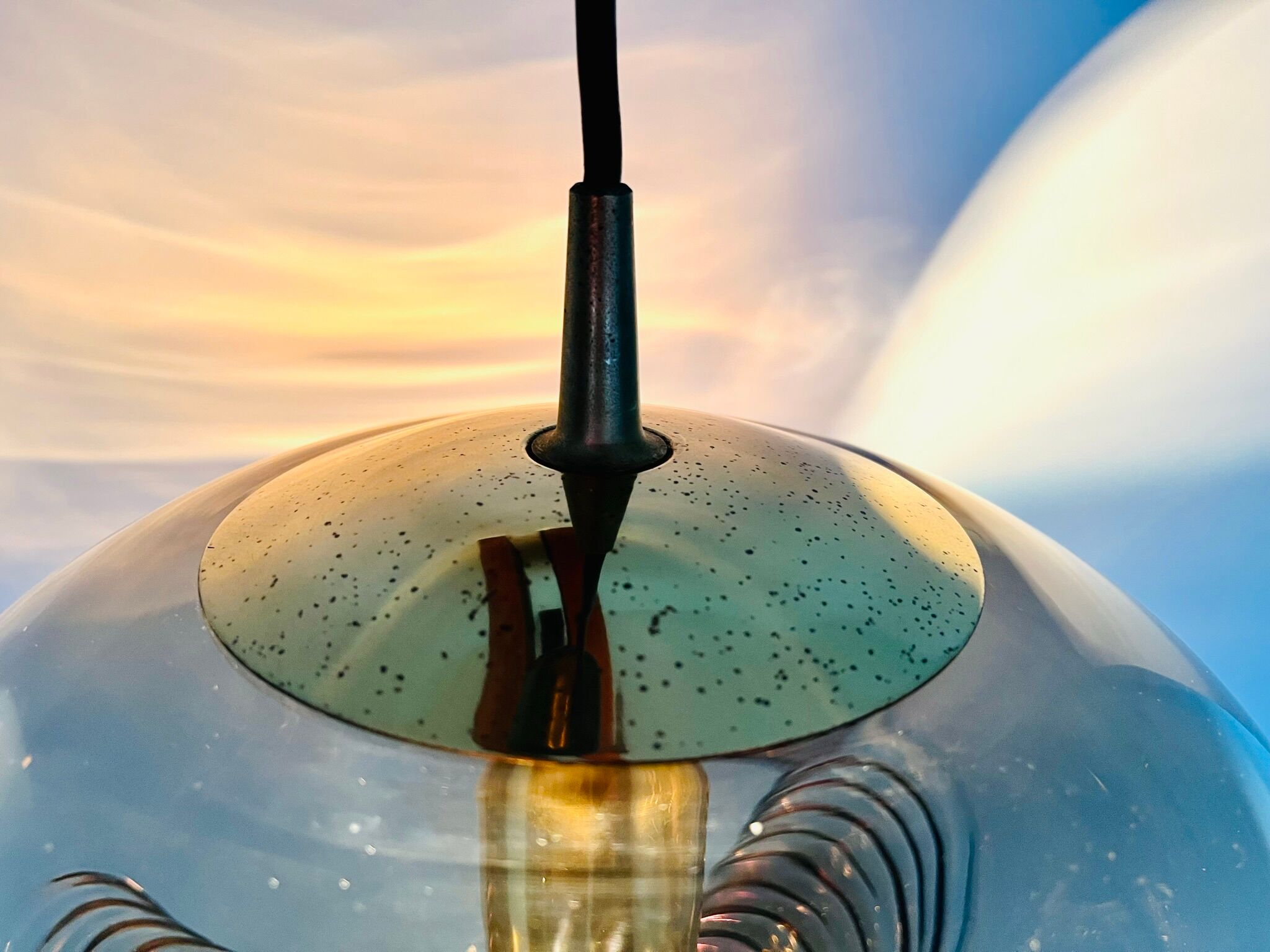 Glass pendant "Wave" / " Anemone" by Peill & Putzler