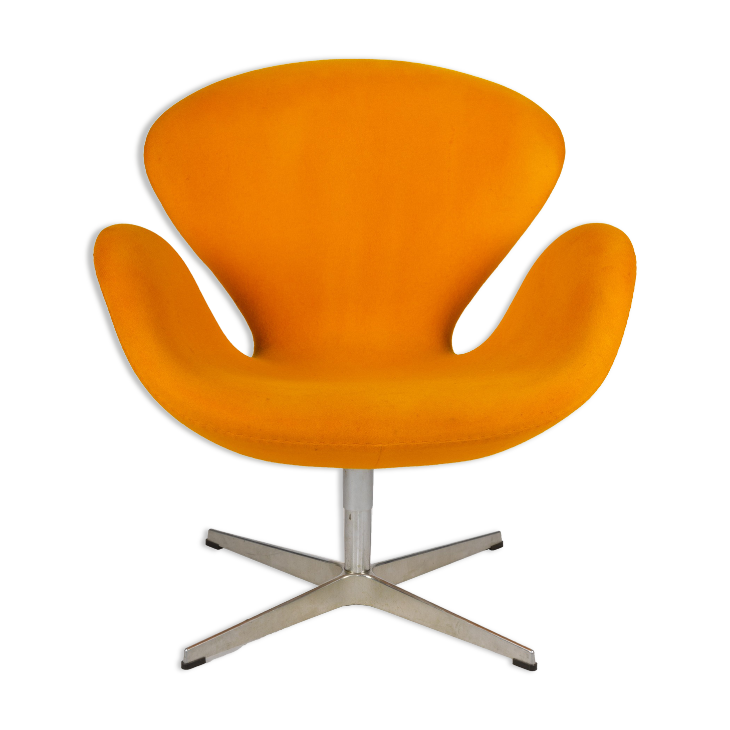 Yellow Model 3320 Swan Chair by Arne Jacobsen for Fritz Hansen