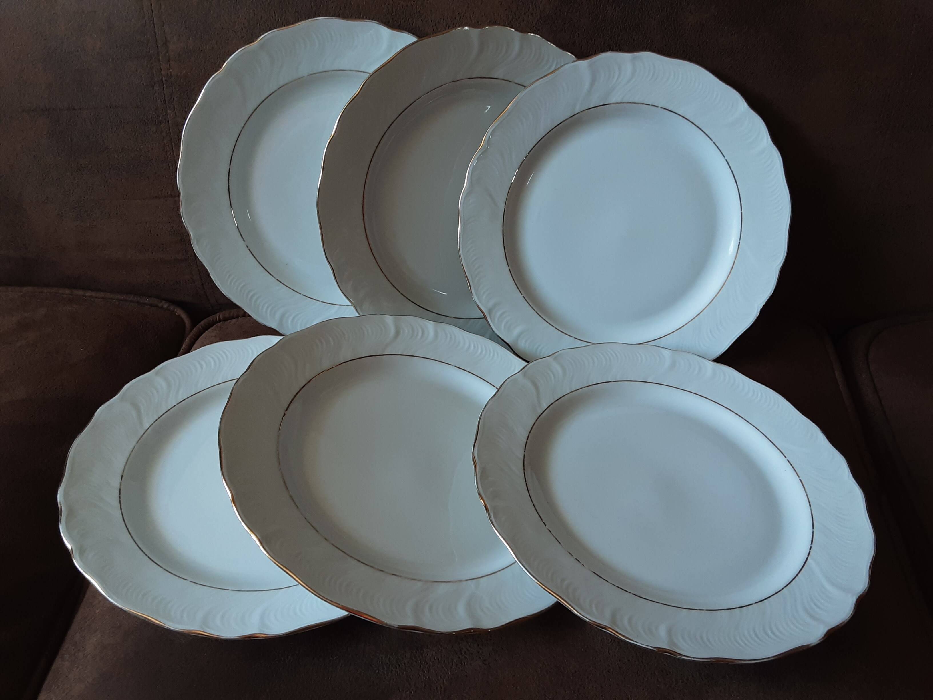 Set of 6 Italian Tognana dinner plates