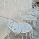 Salon de jardin série de 6 fauteuils en fer de jardin
