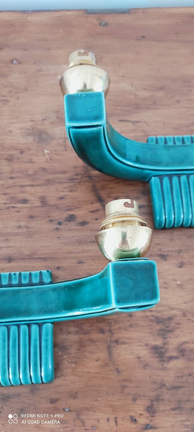 Pair of Art Deco wall lights