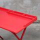 Vintage 80s red fiberglass desk