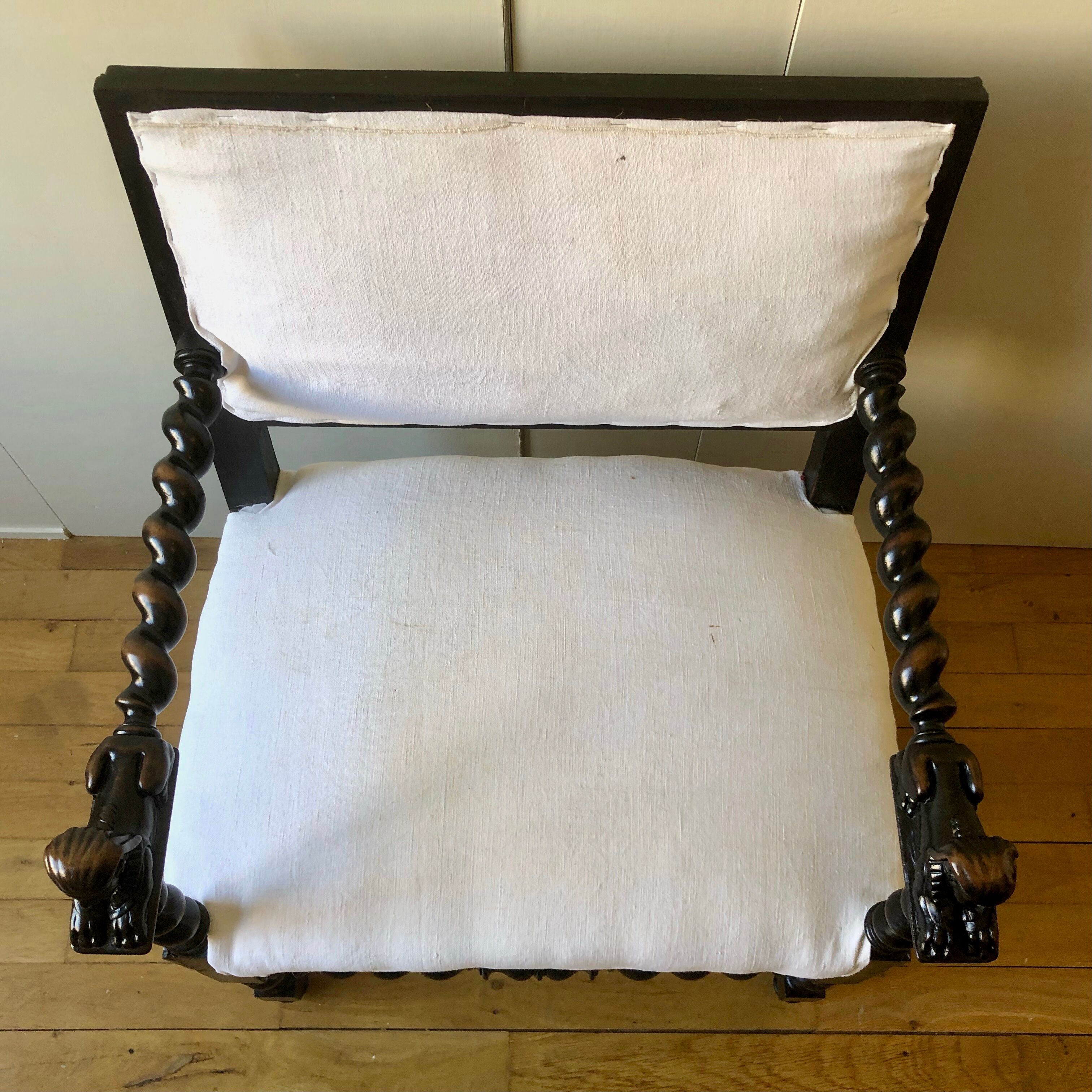 Louis XIII style arm chair