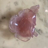 Empty pocket in rose quartz
