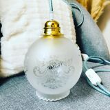Baladeuse globe verre ancien