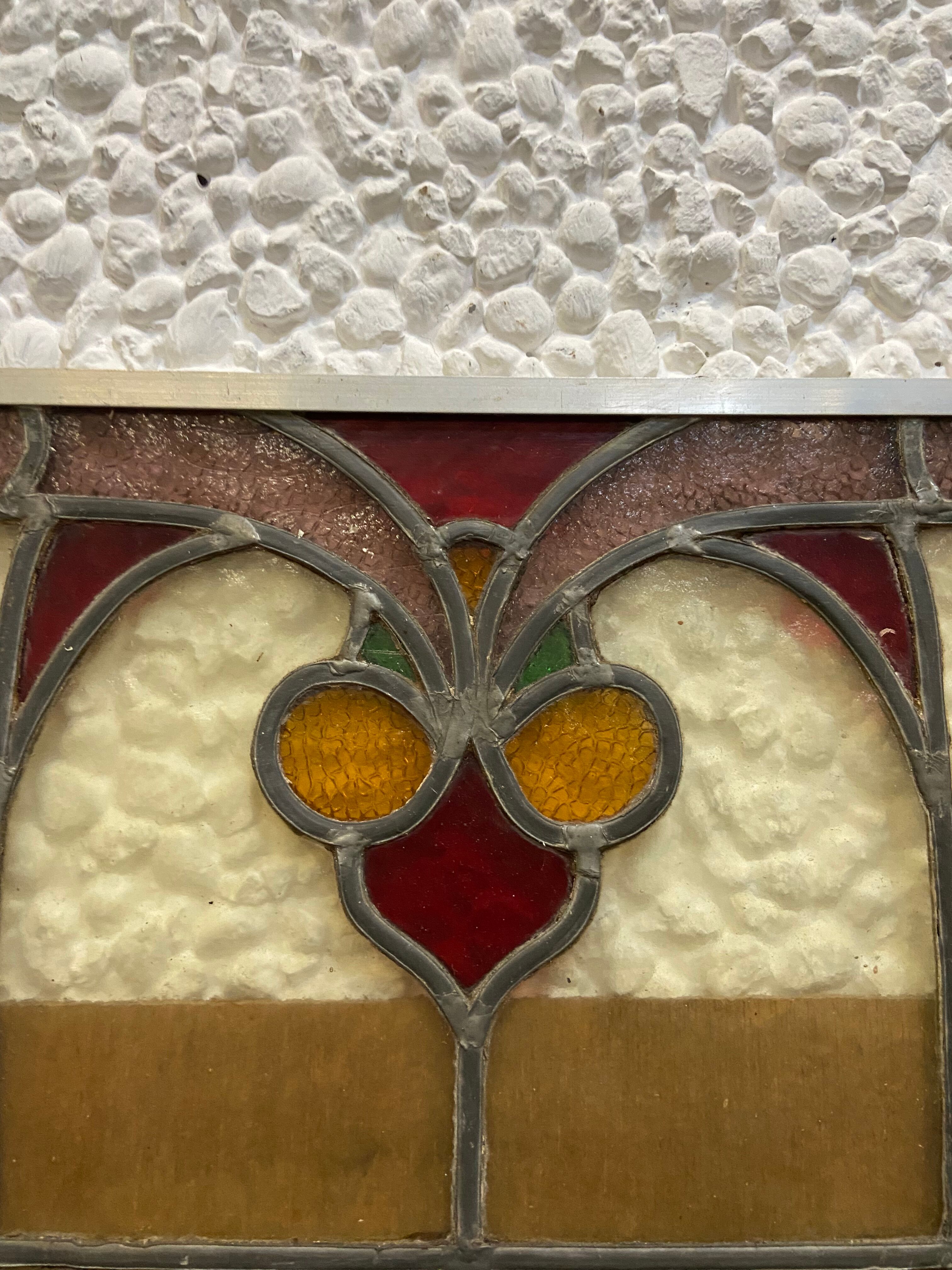 Art Nouveau stained glass window