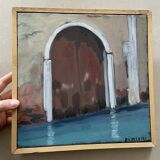 Oil on canvas signed Dimitri