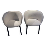 Kartell armchair model Charla white loop