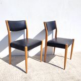 Paire de chaises vintages style scandinave