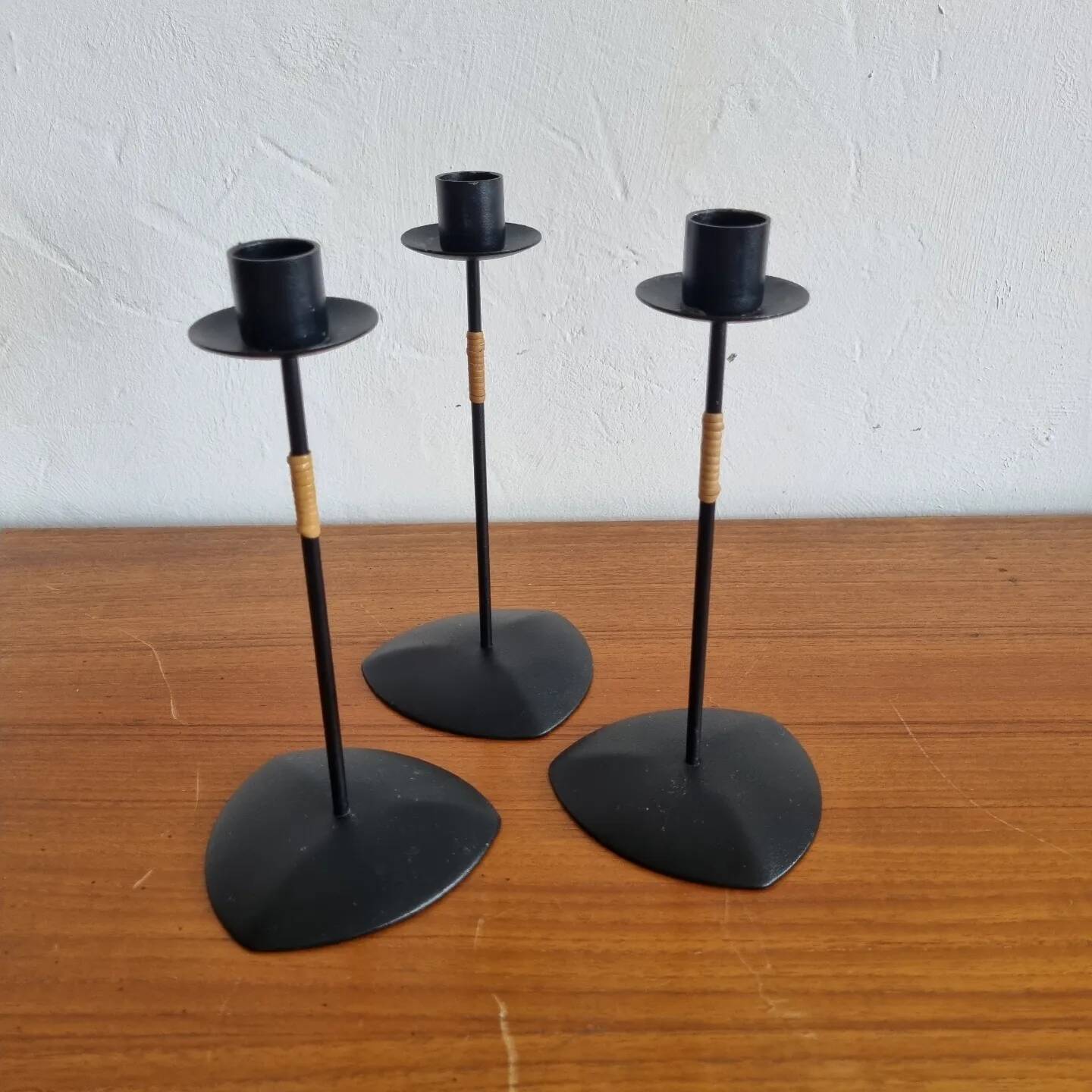 Lot of Laurids Lonborg candlesticks Denmark 1960