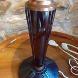 Art deco lamp in bakelite and copper