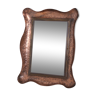 Miroir forme libre en cuivre et laiton massif