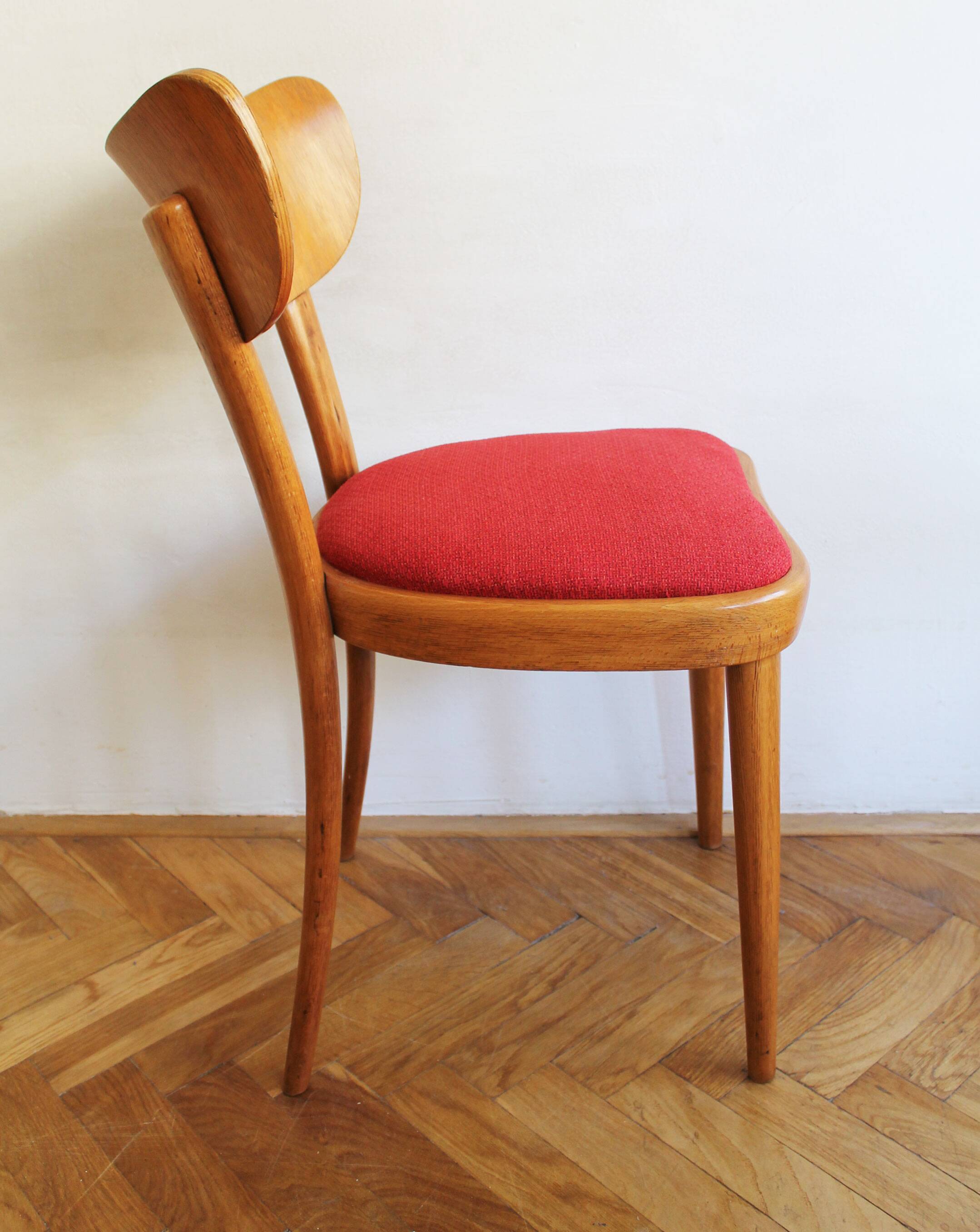 Set of Four Thonet Dining Chairs, Late 1940s