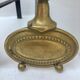 Pair of andirons in brass for fireplace