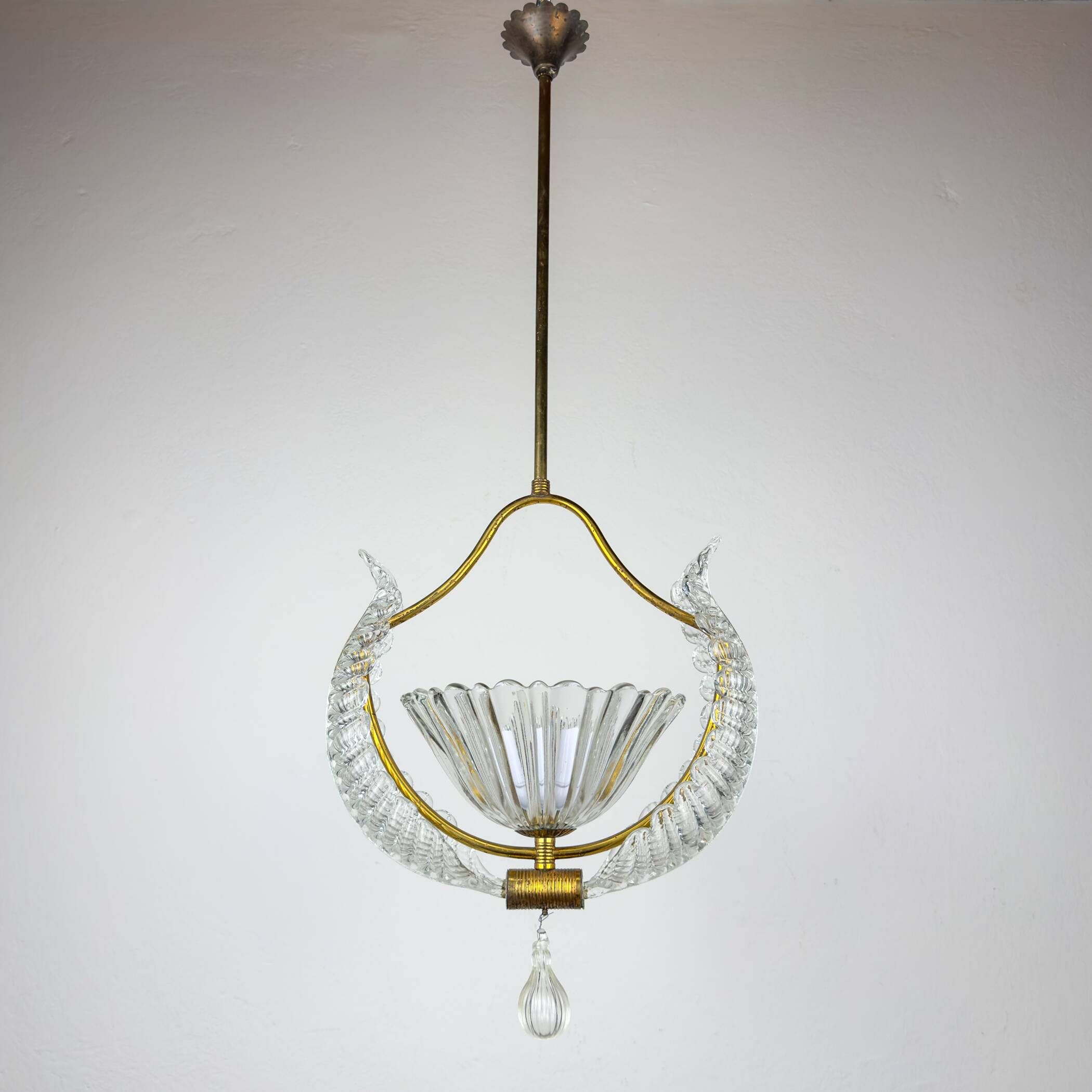 1930s Vintage Murano chandelier by Barovier & Toso, Italy