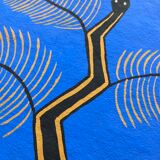 Painting Camille Cabanes - Blue Plant Snake