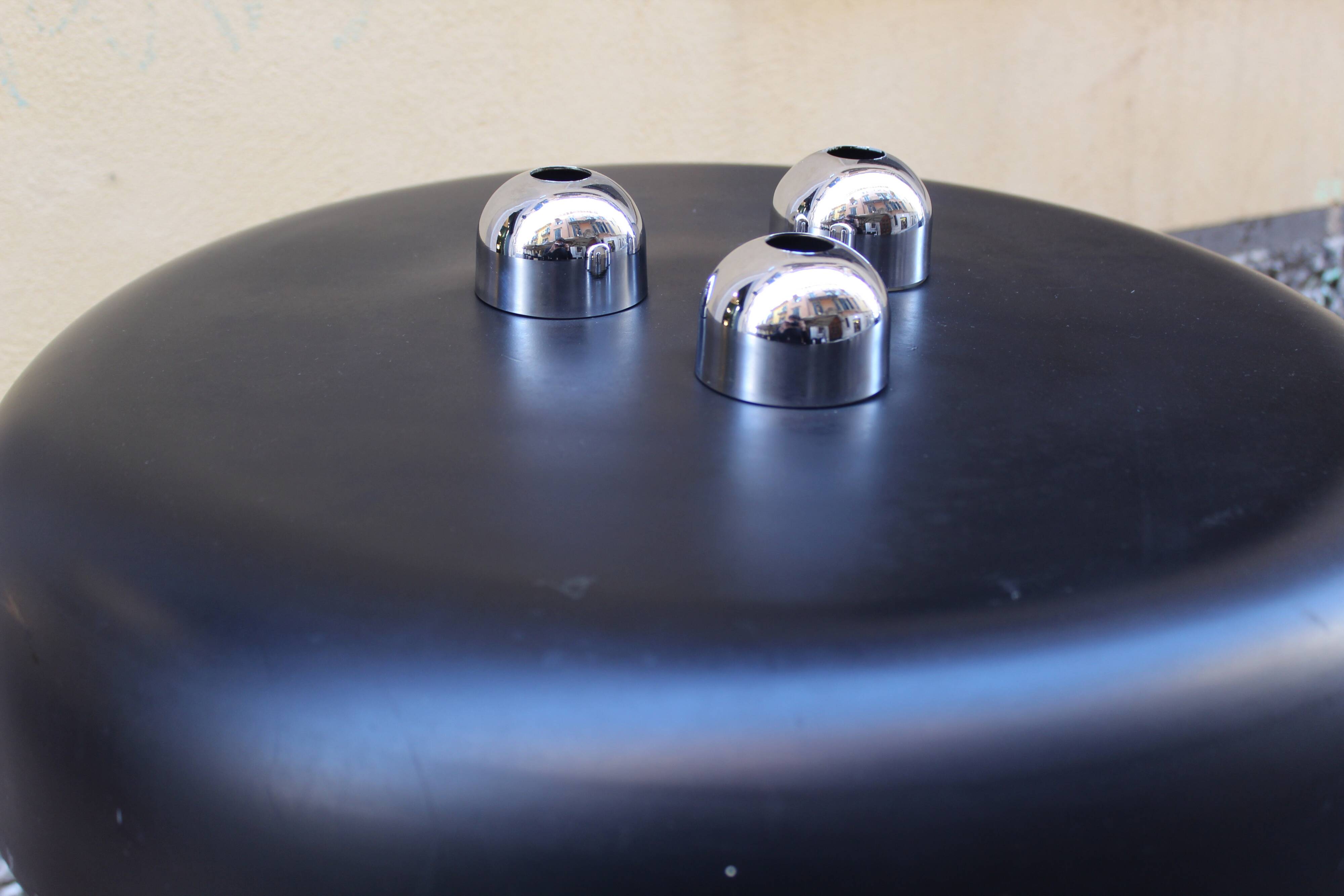 Piantana in metallo cromato Firmata Radice, Italia 1970s, in ottime conditions