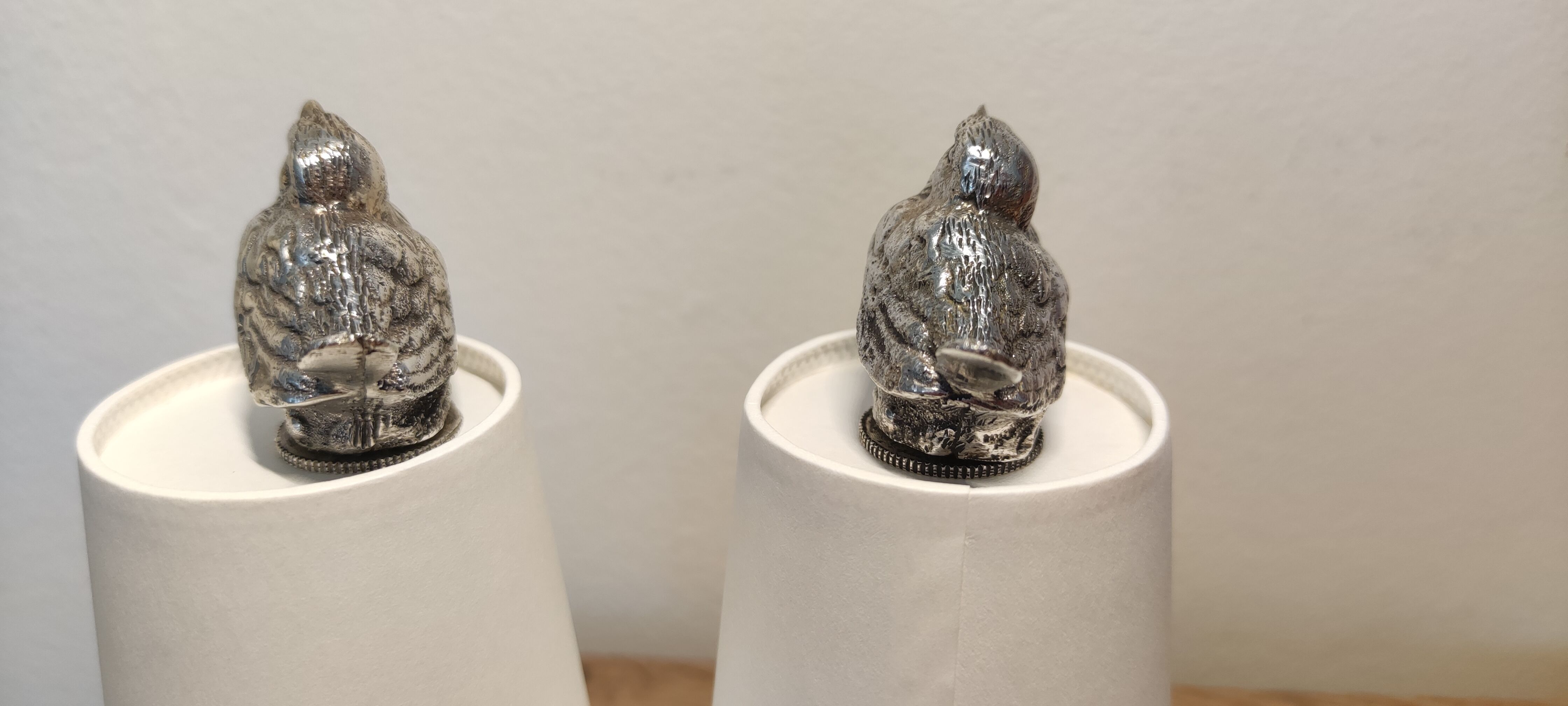 Salt and pepper silver birds