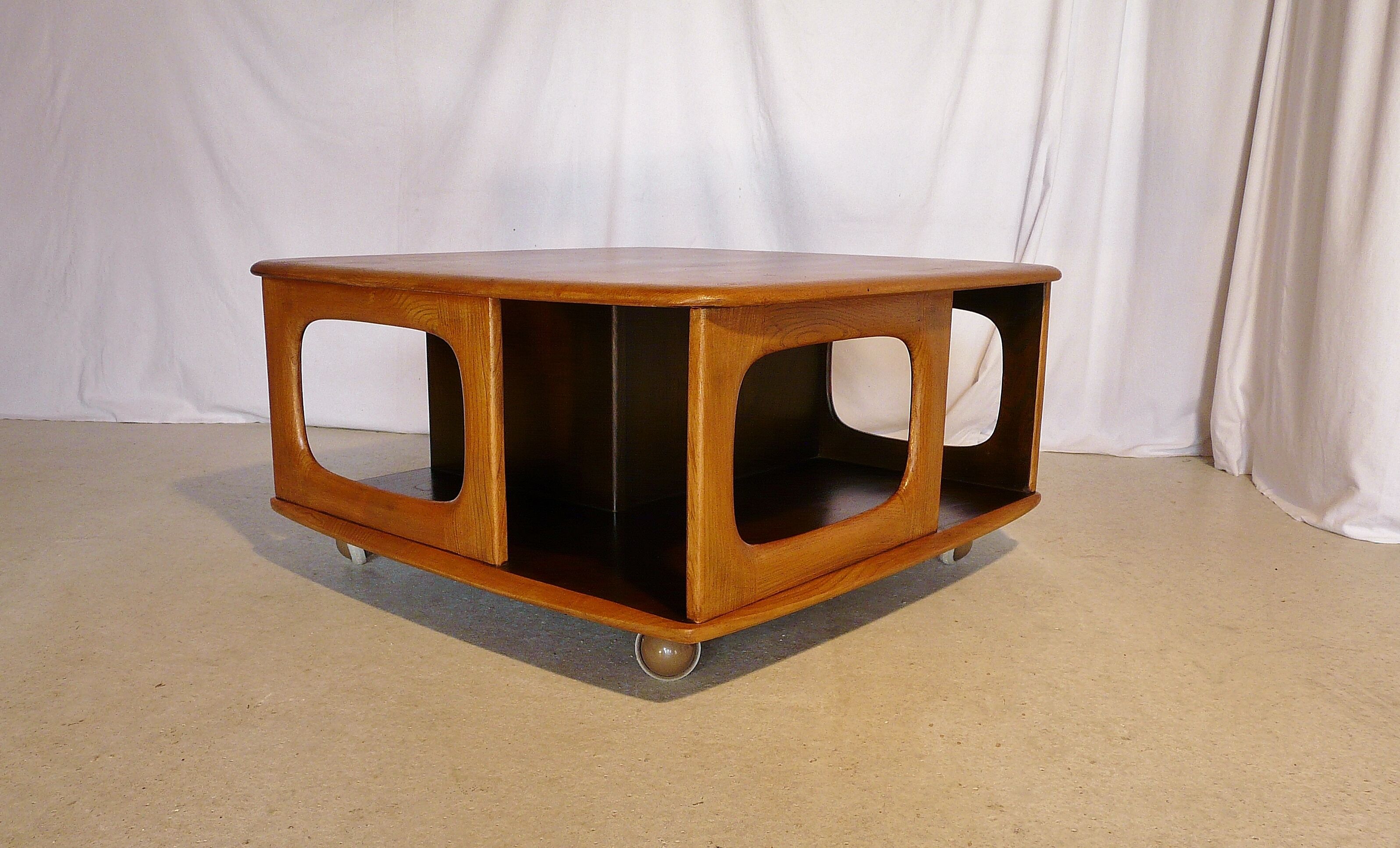 Ercol Scandinavian square coffee table