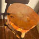 Raw wooden stool
