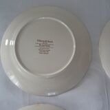 4 plates old faience 506 112 villeroy boch burgenland blue