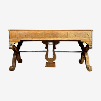 Magnific desk minister charles x era in light wood