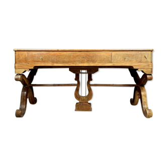 Magnific desk minister charles x era in light wood