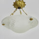 Art Deco washbasin suspension Loti Nancy, Delatte, glass paste, floral decoration