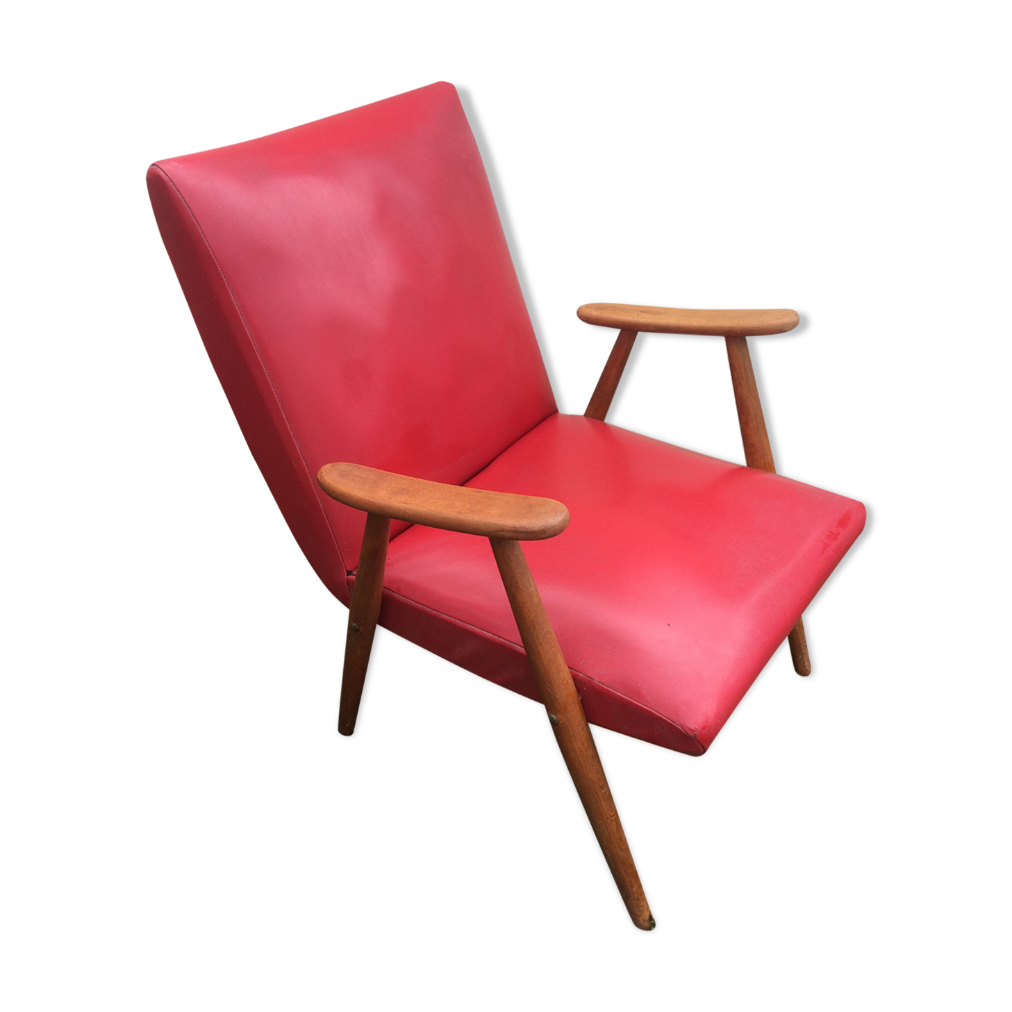 Vintage red armchair