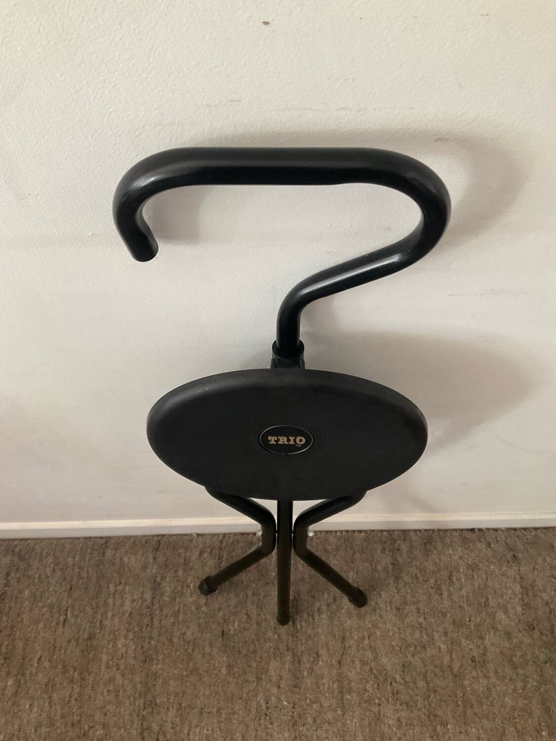 Vintage Cane Trio stool from the 70s-80s