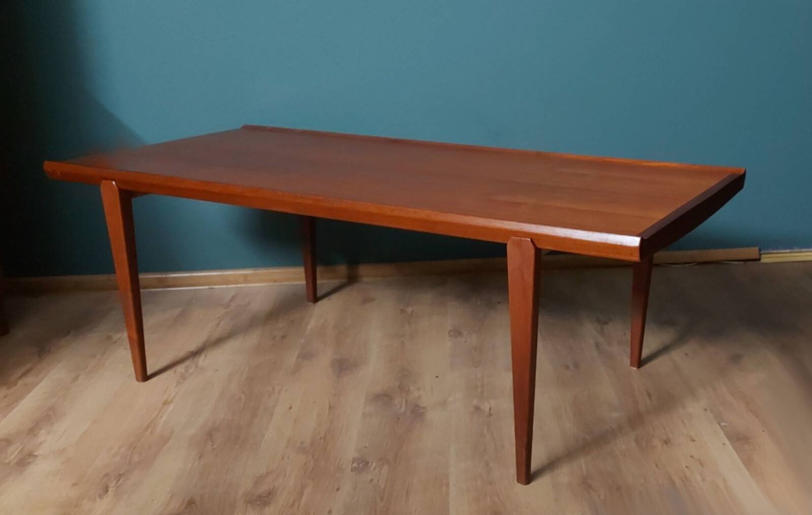 Danish design coffee table in solid teak