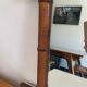 Miroir barbier bambou 43x55cm