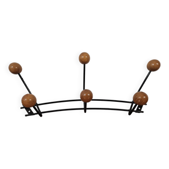 Vintage wall coat rack